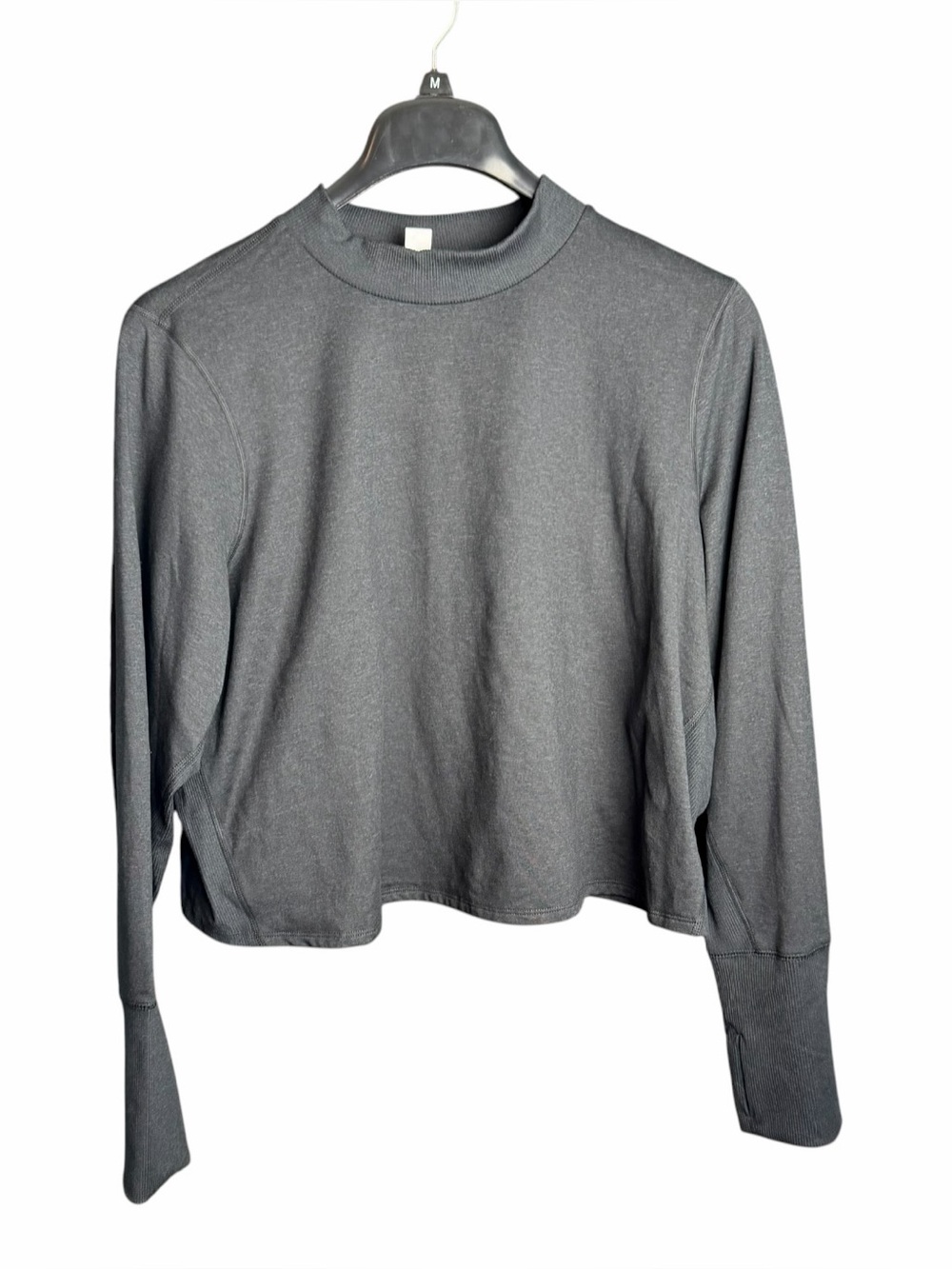 Old Navy Cozecore Go-Dry Raisin Long Sleeve Cropped Top Women's Size 3X NWT